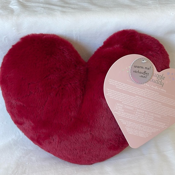 Snuggle Buddy Heat & Hug Super Soft Australia Dark Red Heart Pillow - Picture 3 of 16